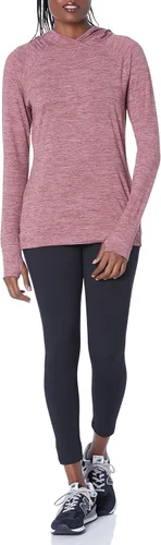 Vista 4 de Tienda Essentials Sudadera con capucha para mujer Brushed Tech Stretch Popover (disponible en tallas extragrandes)