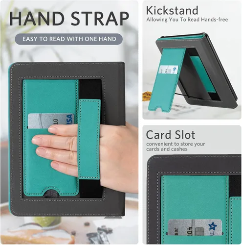 Vista 5 de CoBak - Funda con soporte para lector de libros electrónicos de 6.8 pulgadas - Funda con función de encendido y apagado automático, ranura