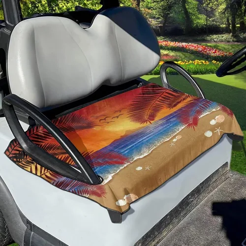 Vista 6 de Flashideas Aztec Features - Fundas de asiento de carrito de golf, protección de asiento para todas las estaciones, universal, para club car