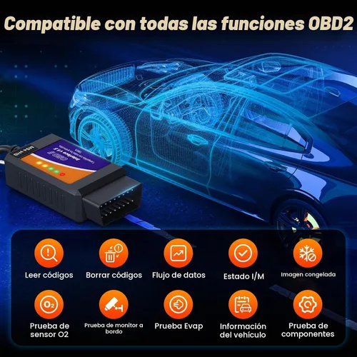 Vista 2 de ELMconfig ELM327 OBD2 Adaptador USB para Windows, herramienta de codificación de diagnóstico de escáner OBD2 con interruptor MS-CAN/HS-CAN