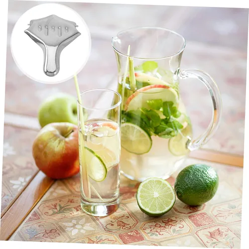 Vista 9 de SHOWERORO Exprimidor manual de limón de acero inoxidable, 2 unidades, exprimidor manual de cítricos para extractor de jugo de frutas para uso