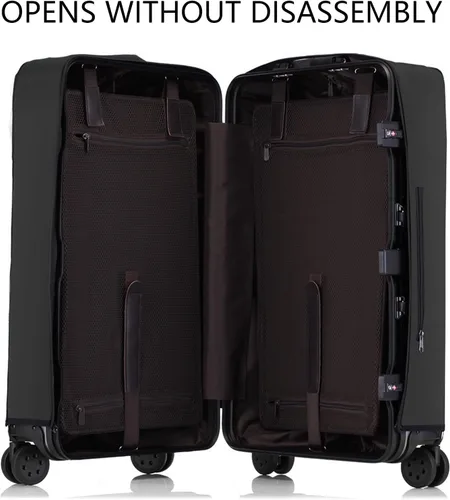 Vista 2 de Linpr Funda transparente para maleta, no requiere desmontaje, protectores de cubierta de equipaje, envoltura impermeable para maleta de viaje