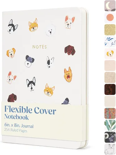 Vista 12 de WORLD TRAVELER Eccolo Medium Lined Journal Notebook, A5 Writing Journal, 256 Ruled Ivory Pages, Ribbon Bookmark