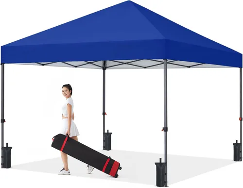 Vista 18 de COOSHADE - Tienda de campaña duradera y fácil de desplegar con bolsa enrollable, 8 x 8 pulgadas, gris
