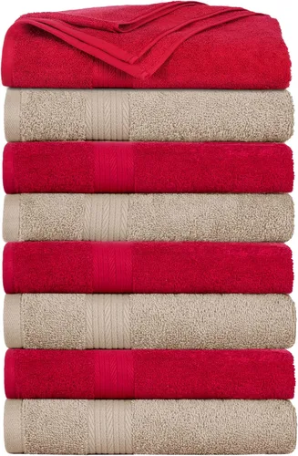 Vista 13 de Ample Decor Juego de 12 toallas de baño de 600 GSM, 100% algodón, 4 toallas de baño, 4 toallas de mano, 4 paños de lavado, absorbentes y suaves