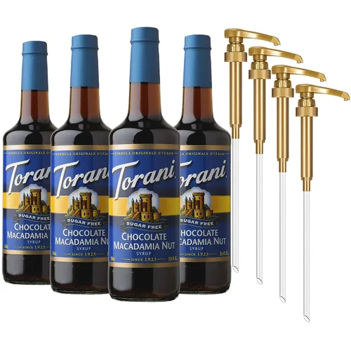 Vista 16 de Torani Jarabe de bebida con sabor a canela y azúcar morena sin azúcar, 25.4 onzas líquidas (paquete de 4)