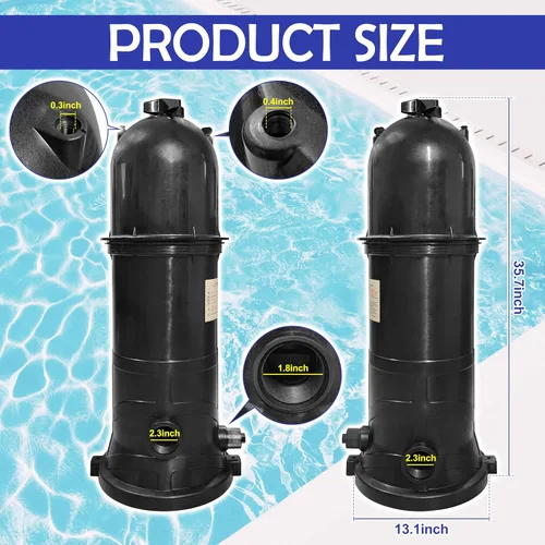 Vista 7 de W3C12002 - Filtro de repuesto para piscina de 120 pies cuadrados para Hayward StarClear Plus, color negro. Unidades de filtración y purificación
