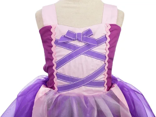 Vista 4 de LITO ANGELS - Disfraz de princesa para niñas pequeñas, Halloween, Navidad, fiesta de disfraces con accesorios