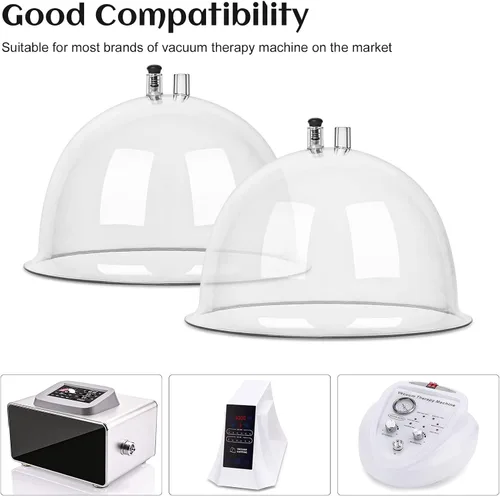 Vista 7 de Titoe Vasos de terapia de vacío de 7.8 fl oz para levantamiento de glúteos, accesorios para máquinas de ventosas al vacío extra grandes, terapia