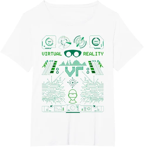 Vista 54 de Camiseta de realidad virtual VR Retro Gamers, Negro, S