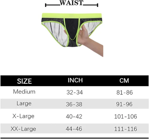 Vista 6 de ZONBAILON Calzoncillos para hombre de doble bolsa de seda de hielo transparente ultrafina que absorbe el sudor