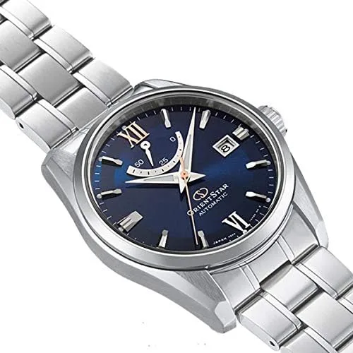 Vista 6 de Orient Reloj de hombre con esfera azul automático estrella RE-AU0005L00B, Azul, Moderno