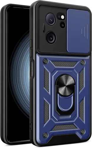 Vista 12 de Funda de teléfono para Xiaomi 13T Pro resistente con funda protectora de cámara para Xiaomi 13T Pro, a prueba de golpes, con anillo magnético