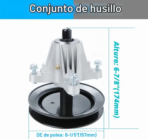 Vista 2 de [Usado] 918-04822 Conjunto de husillo compatible con cubiertas de 42 pulgadas Cub Cadet/MTD/Troy-Bilt LTX1040 LTX1042 LTX1045 RZT-42, 618-04822