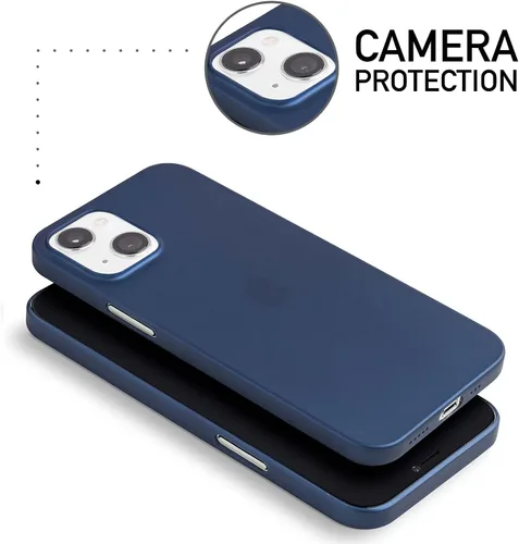 Vista 3 de totallee Funda delgada para iPhone 13 mini, la cubierta más delgada y minimalista para Apple iPhone 13 Mini (2021) (azul marino)