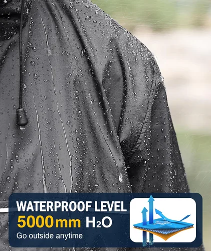 Vista 28 de SWISSWELL Chaqueta impermeable para hombre, rompevientos, ligera con capucha para uso diario casual