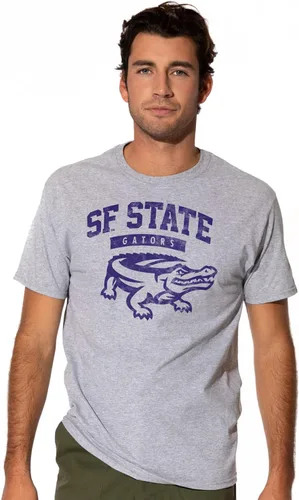 Vista 111 de LOGOVISION Official Collegiate One Color Distressed Logo Short Sleeve for Men & Women T Shirt Collection 3