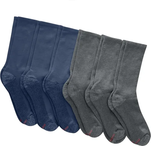 Vista 13 de Hanes Calcetines acolchados Max para hombre, absorben la humedad con control de olores, paquete múltiple
