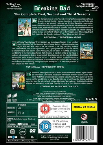 Vista 2 de Breaking Bad - Season 1-3 DVD 2017