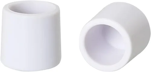 Vista 5 de 8 puntas de parachoques para puerta, color blanco, 0.4 pulgadas, de goma, para proteger puertas y paredes, tapas de tope de puerta para el hogar