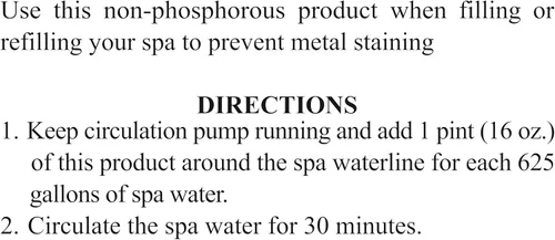 Vista 3 de SpaChoice 1-Pint Premium Libre de Metal, Metal Eliminado para Spa y Bañera de Hidromasaje, Fabricado en EE. UU