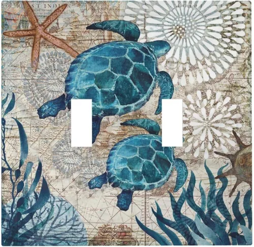 Vista 33 de Placa de Pared en Blanco de 1-Gang Sin Dispositivo Beige Lindo Vintage Boho de los 70s Hongo Fungus Planta Floral Botánica Libélula Interruptor