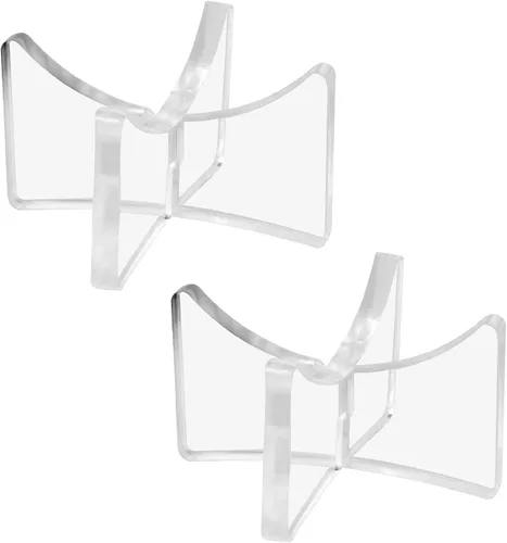 Vista 6 de Soportes acrílicos para pelotas de béisbol para exhibición de recuerdos, exhibición de sóftbol, soporte para tenis (4.99x2.79 cm; 1.97x1.1 pulg.)