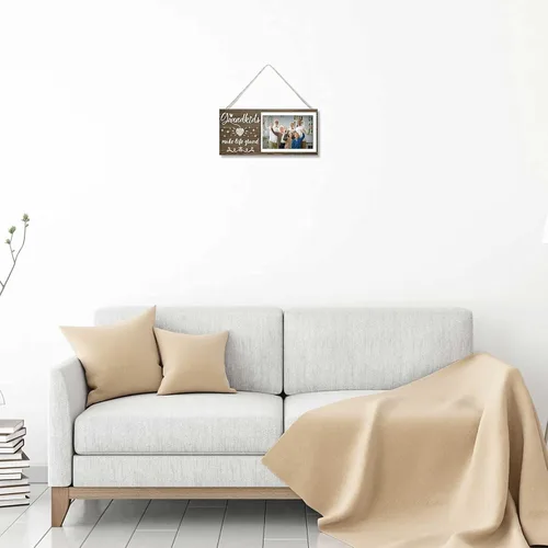 Vista 6 de Marco de fotos para nietos – Marco de fotos para abuelos que hacen la vida un gran regalo para la abuela abuelo de los nietos, centros de mesa, mesa