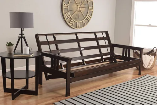 Vista 20 de Kodiak Futons Monterey - Marco de futón con cajones, incluido, color nuez Solo marco