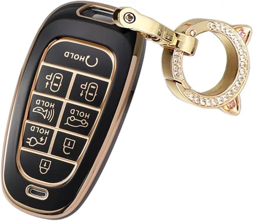 Vista 22 de ontto Soporte para llavero remoto inteligente de 8 botones compatible con Hyundai Sonata Sel IONIQ 5 Nexo Tucson Sonata 2020 Grandeur 2020 Sonata