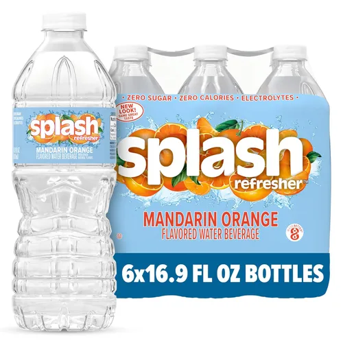 Vista 13 de SPLASH REFRESHER - Agua saborizada con sabor a uva Acai, 8 onzas líquidas, paquete de botellas de plástico de 12