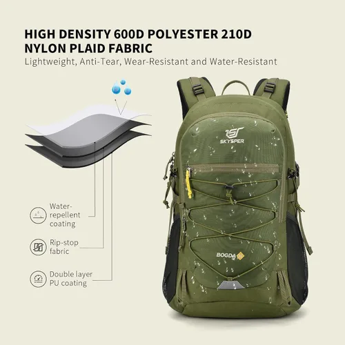 Vista 2 de SKYSPER Mochila de Senderismo para Hombres y Mujeres, Mochila de Viaje de 35L Impermeable Mochila de Camping Mochila Ligera para Exteriores Mochila