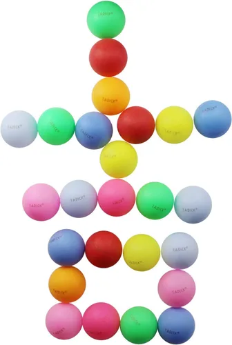 Vista 9 de Paquete de 50 pelotas de ping pong, varios colores, lavables, de plástico, pelotas de tenis de mesa Colorful, Suitable for Various Activities