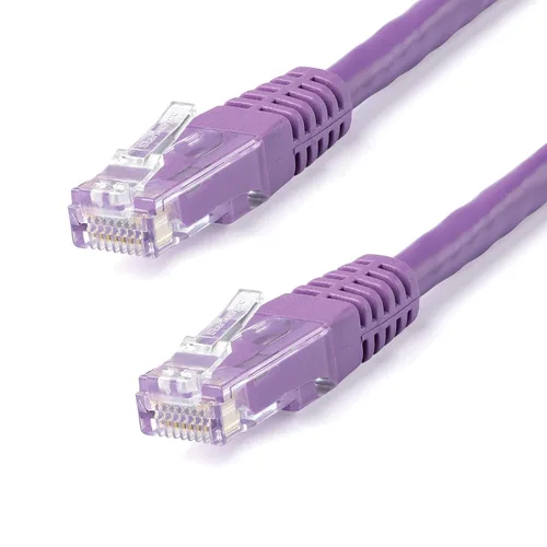Vista 12 de StarTech. com Cable Ethernet CAT6 de 1 pie – Cable Ethernet CAT 6 Gigabit negro -650MHz 100W PoE++ RJ45 UTP moldeado Categoría 6 Network/Patch Cord