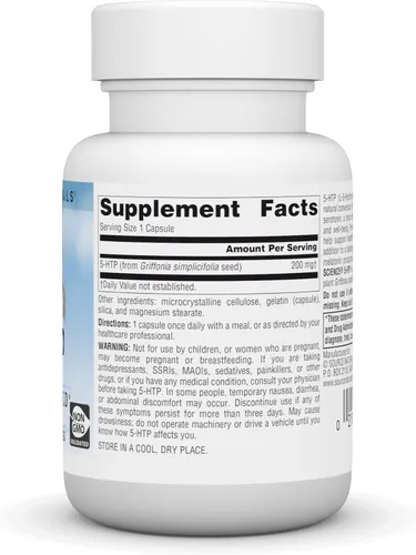 Vista 2 de Source Naturals, Serene Science® 5-HTP - 200 mg - 30 Cápsulas
