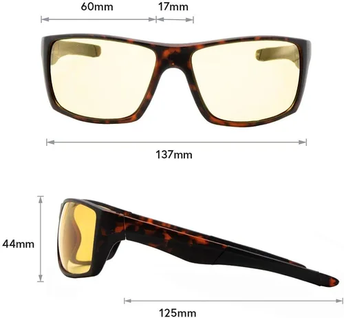 Vista 5 de VITENZI gafas de sol de conducción visión nocturna gafas de sol envolventes alrededor de deportes Palermo