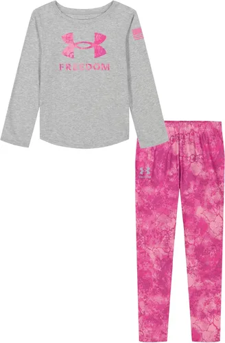 Vista 5 de Under Armour baby-girls Ua Terrazzo Leopard Heart SetShort Set