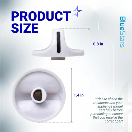 Vista 2 de BlueStars 131965300 Perilla de temporizador para secadora – Compatible con secadores Frigidaire y Electrolux – Reemplaza 131666601 131666604