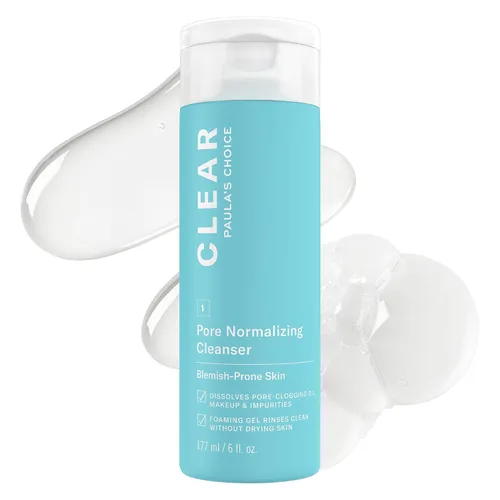 Vista 8 de Paula's Choice CLEAR Limpiador facial normalizador de poros, lavado facial diario para acné, limpiador facial de ácido salicílico para poros