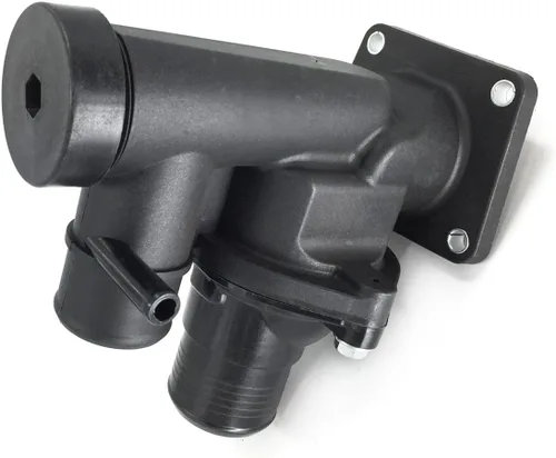 Vista 2 de Termostato de refrigerante + conjunto de carcasa para Jaguar S-Type 2000-2002 para Lincoln LS Base 2000-2002 para Lincoln LS Base 2001-2002