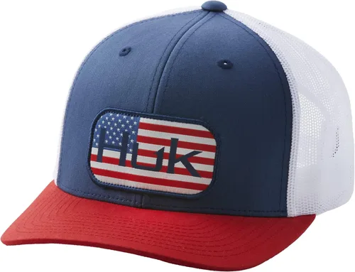 Vista 10 de HUK - Gorra de camionero de malla para hombre con cierre a presión Gorra de pesca antirreflectante