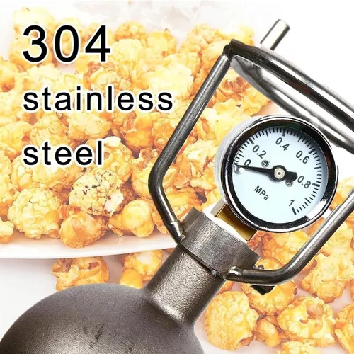 Vista 7 de Popcorn Poppers Chinese Traditional Popcorn Hand Popcorn Maker Stainless Steel Popcorn Popper Small Pot with Handle(368ML)