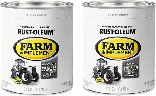 Vista 54 de Rust-Oleum Farm & Implement 280176 - Pintura esmaltada, galón, naranja (Allis Chalmers Orange)