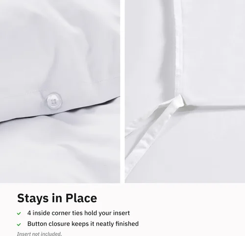 Vista 6 de California Design Den Solo funda de edredón individual XL/individual – Ganador de los premios Good Housekeeping Best Bedding Awards 2025, satén