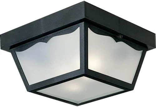 Vista 10 de Progress Lighting 1 luz de techo empotrada para interiores y exteriores, accesorio de montaje en techo interior y exterior para porches, patios