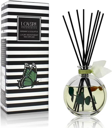 Vista 34 de Juego de difusor de varillas y varillas perfumadas de aloe y lino, lino limpio, flores blancas, cítricos y aloe húmedo, difusor de aroma fresco