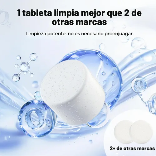 Vista 3 de Papablic Tabletas mejoradas para lavar biberones, 120