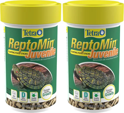 Vista 11 de Tetra ReptoMin Baby - Palitos flotantes para alimentos de 0.92 onzas, para tortugas acuáticas pequeñas, tritones y ranas (paquete de 36)
