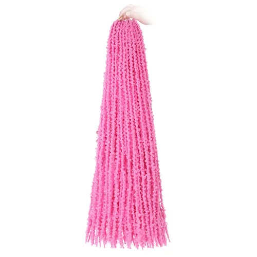 Vista 24 de Leeven Cabello de ganchillo de 12 pulgadas de color marrón mariposa 30#