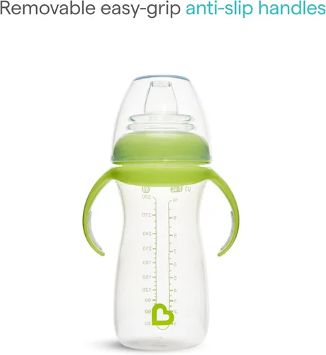 Vista 4 de Munchkin Gentle Transition Baby Sippy Cup, Baby First Sippy - Ayuda a bebés y niños pequeños a pasar de biberones a tazas, a prueba de derrames, 9